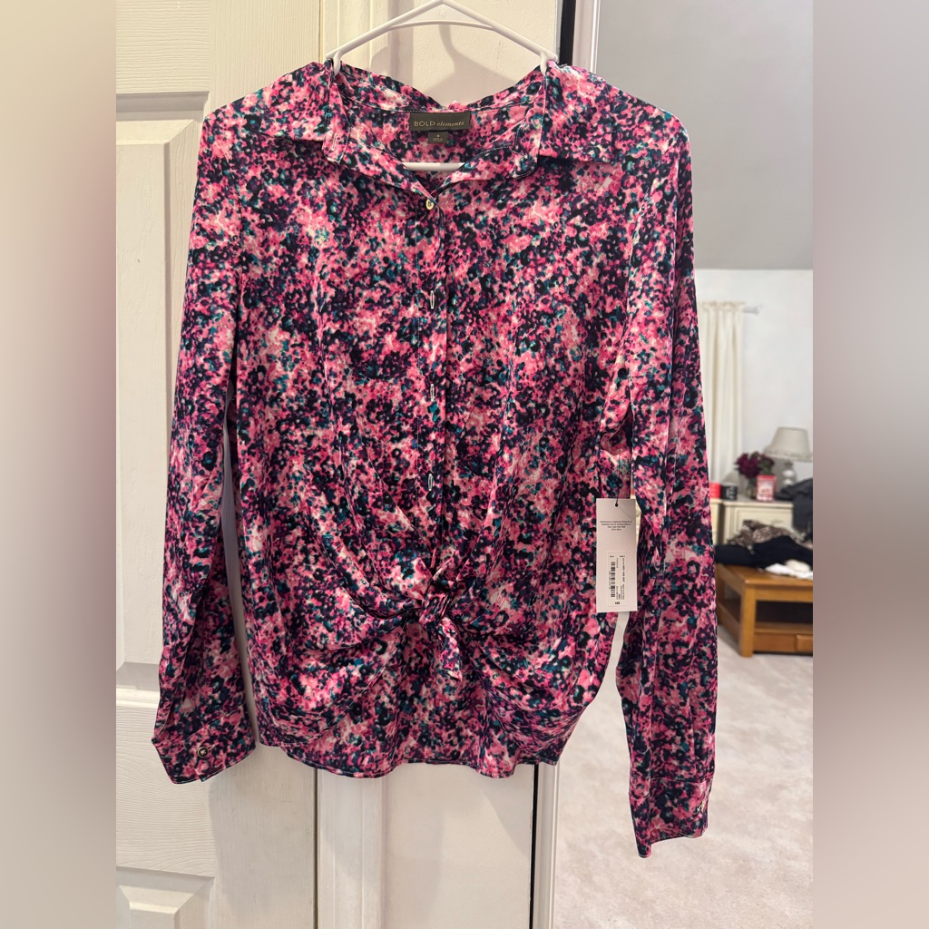Bold Elements Multicolor Floral Blouse